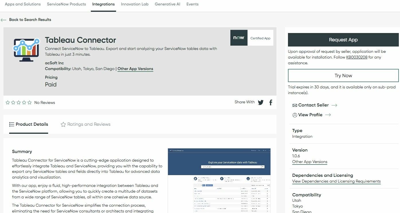 Alpha Serve Unveils Tableau Connector For Servicenow