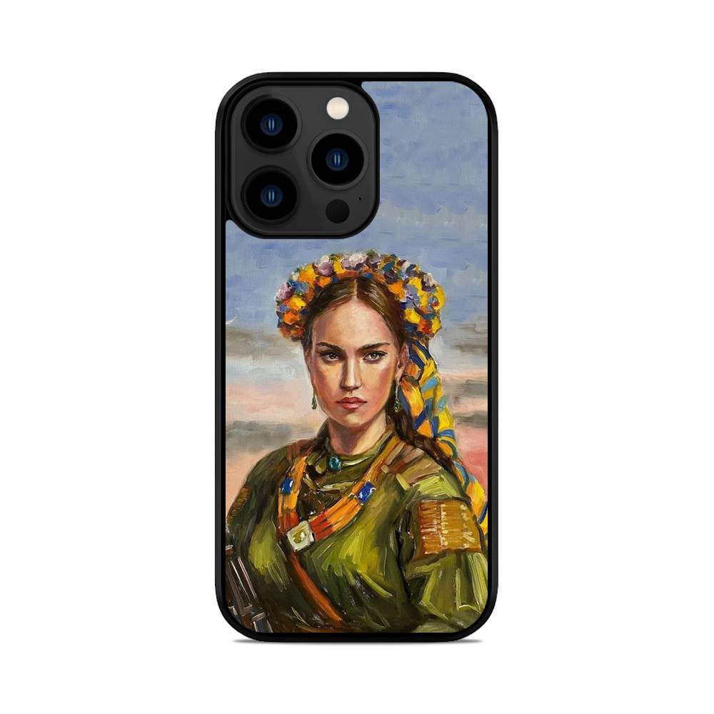Чохол для iPhone, Samsung, Xiaomi, Huawei, Oppo, Realme Жінка ЗСУ Картина