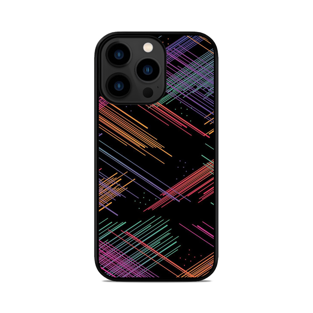 Чохол для iPhone, Samsung, Xiaomi, Huawei, Oppo, Realme абстракція Кольорові Лінії