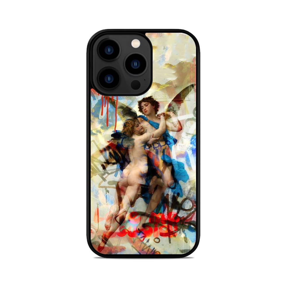 Чохол для iPhone, Samsung, Xiaomi, Huawei, Oppo, Realme Ангели Графіті
