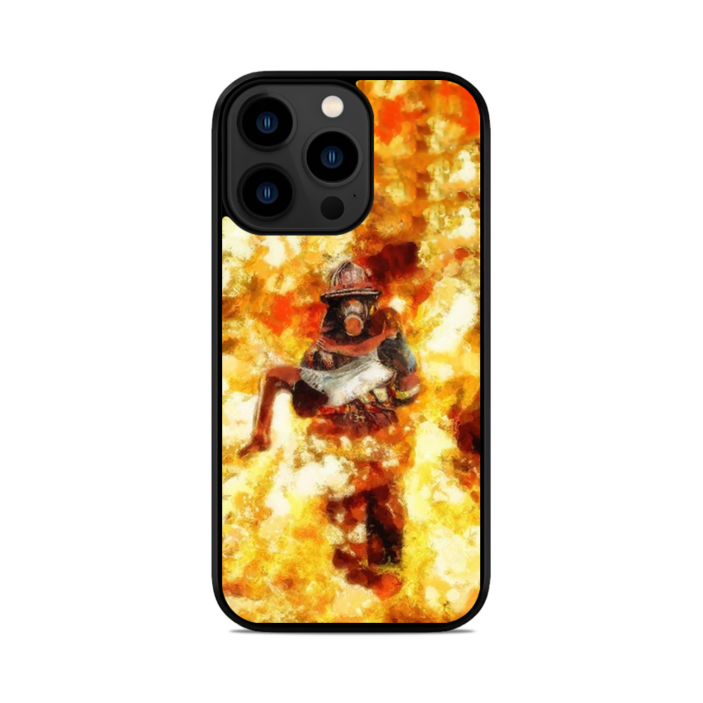 Чохол для iPhone, Samsung, Xiaomi, Huawei, Oppo, Realme Пожежник У Вогні