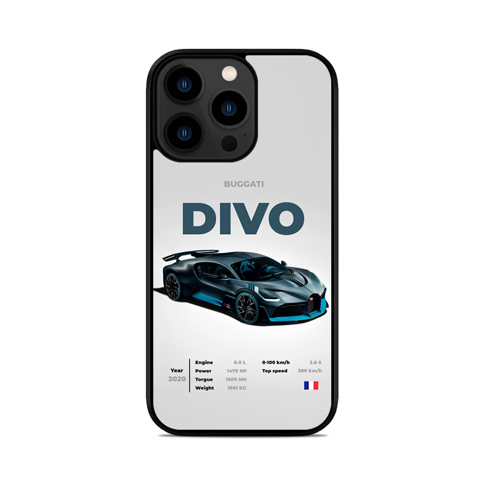 Чохол для iPhone, Samsung, Xiaomi, Huawei, Oppo, Realme Bugatti Divo