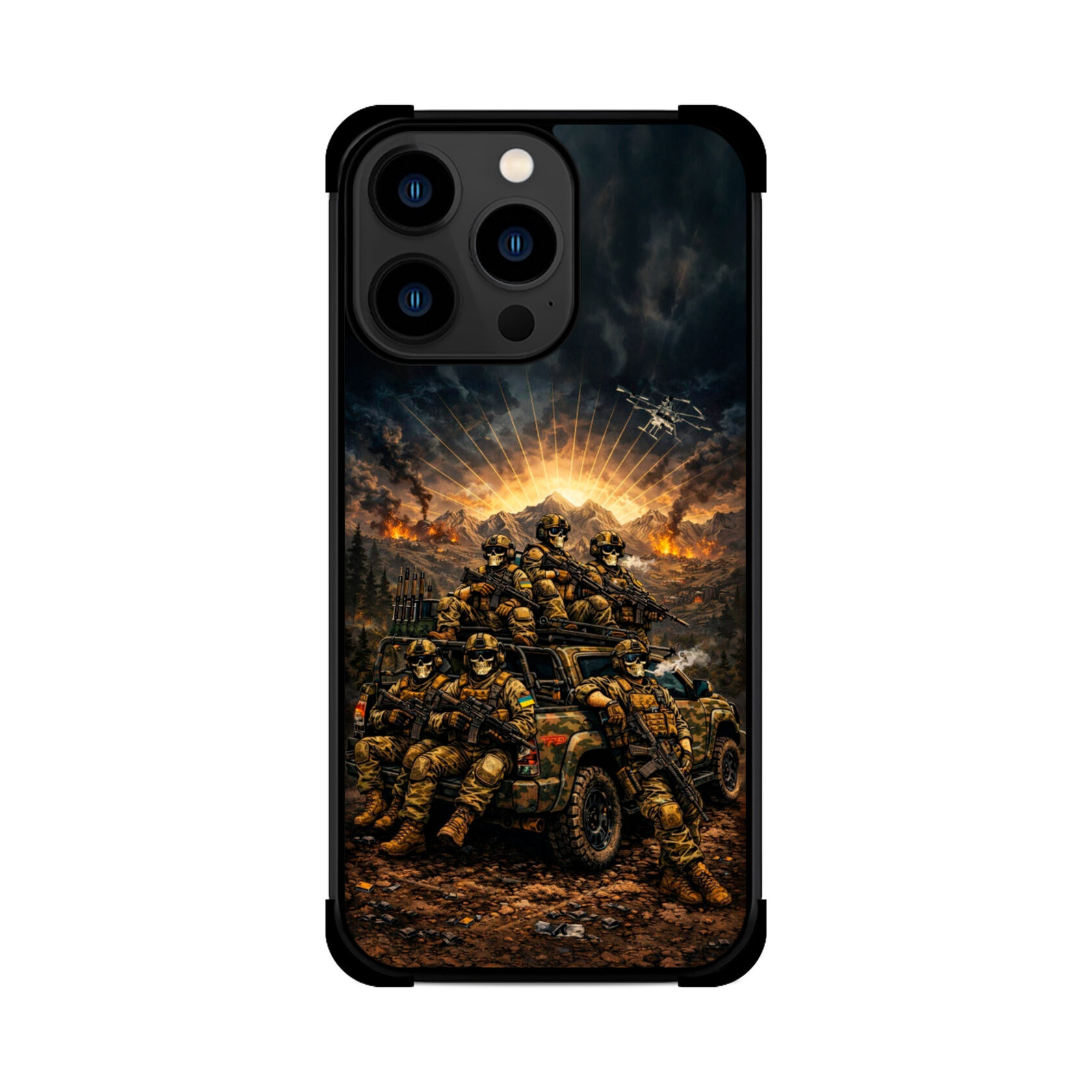 Протиударний чохол для iPhone ПІКАП АВТО ЗСУ