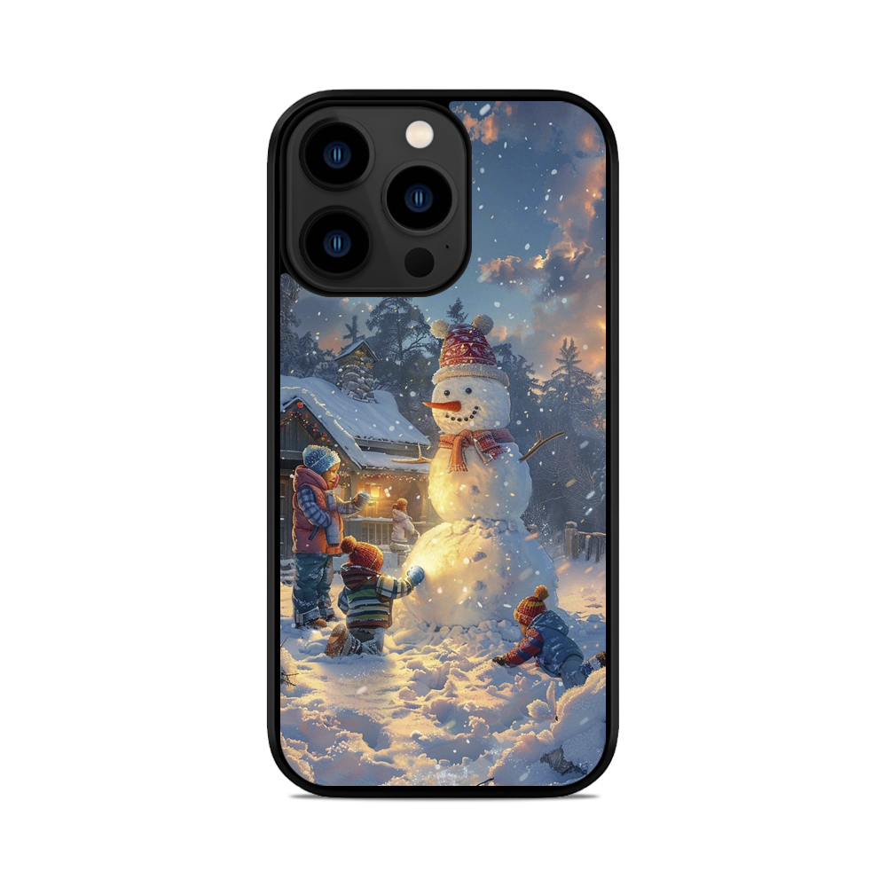 Чохол для iPhone, Samsung, Xiaomi, Huawei, Oppo, Realme Сніговик Діти Новорічний Різвдяний чохол на телефон