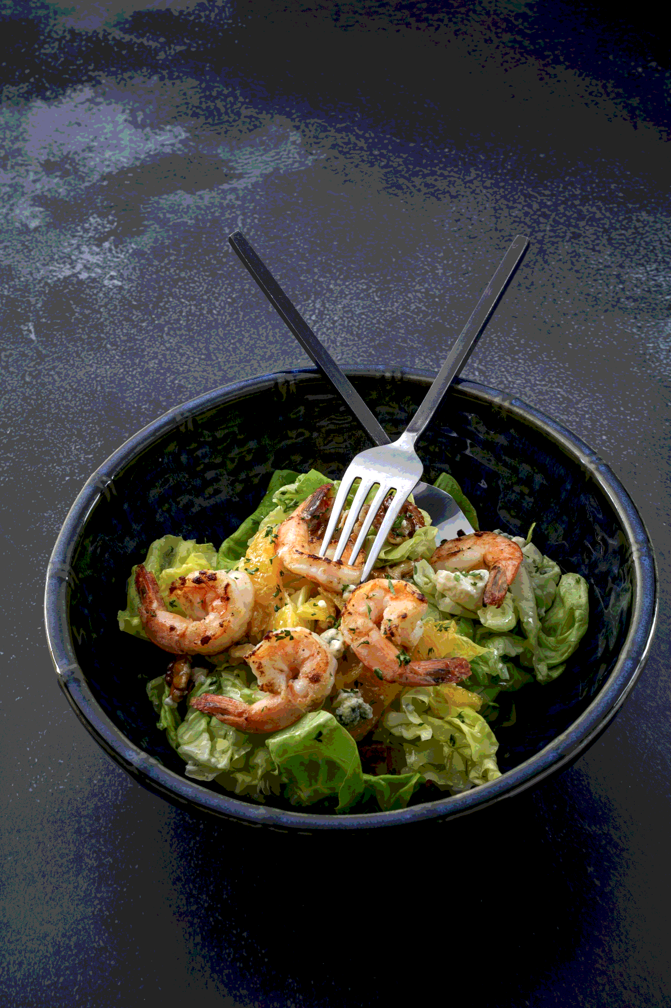 Butterhead Salad with Prawns