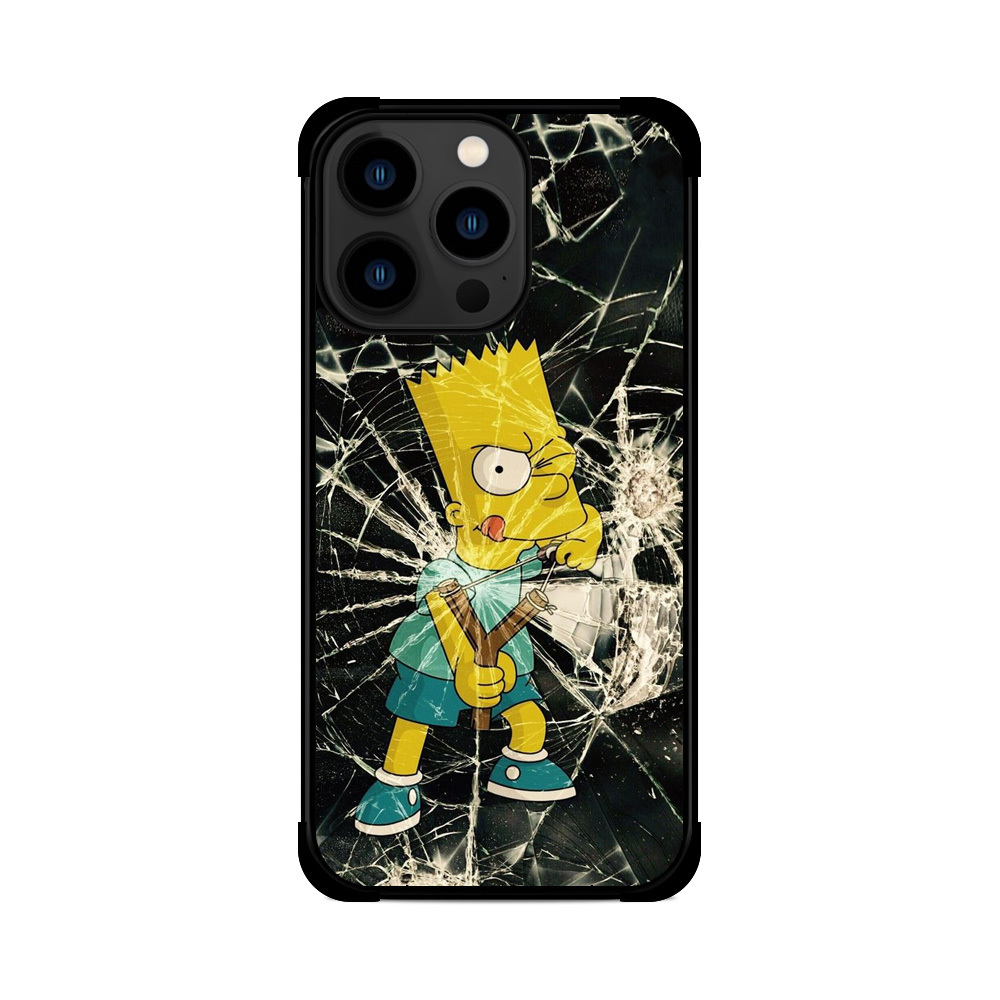 Протиударний чохол для iPhone Simpsons Барт Скло