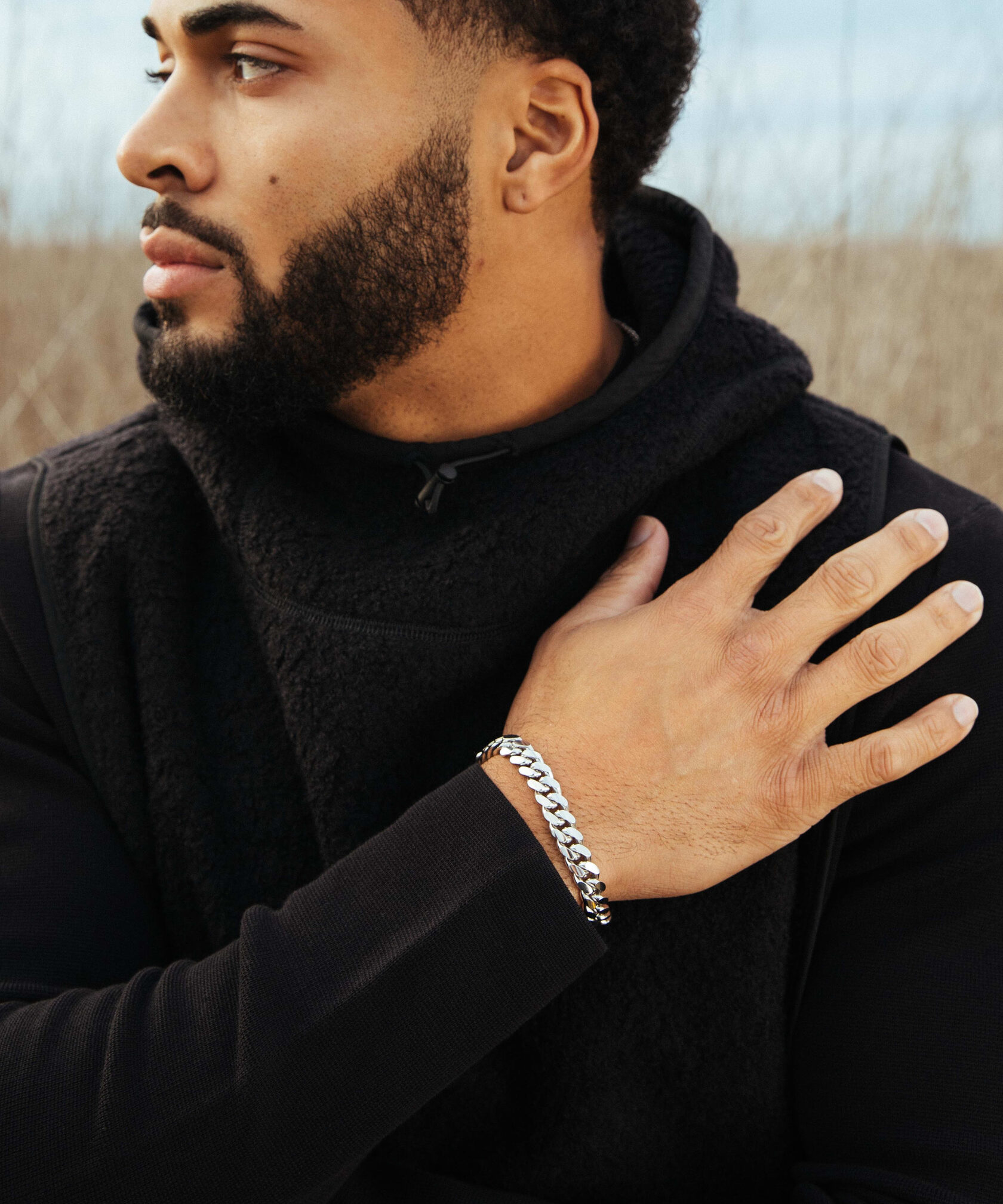 Cuban Link 10mm Bracelet Steel ICED KYIV