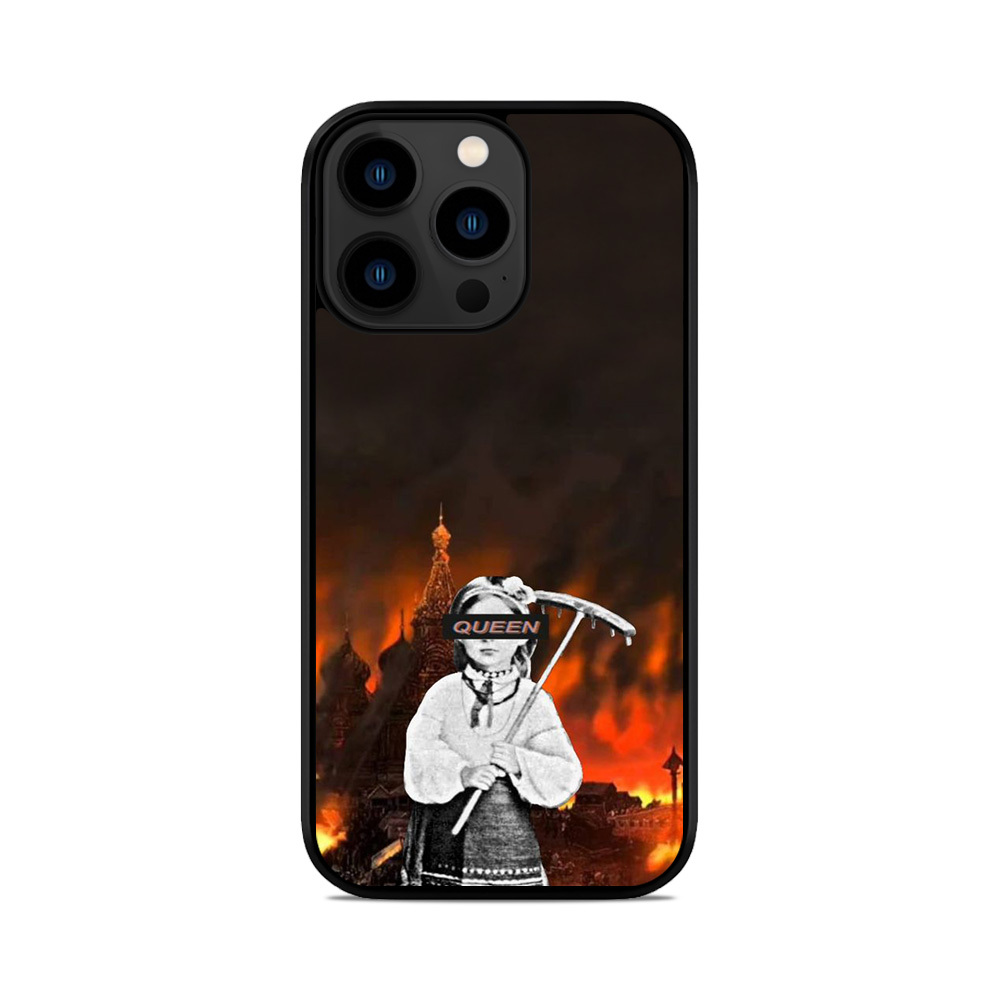 Чохол для iPhone, Samsung, Xiaomi, Huawei, Oppo, Realme палає московія Queen