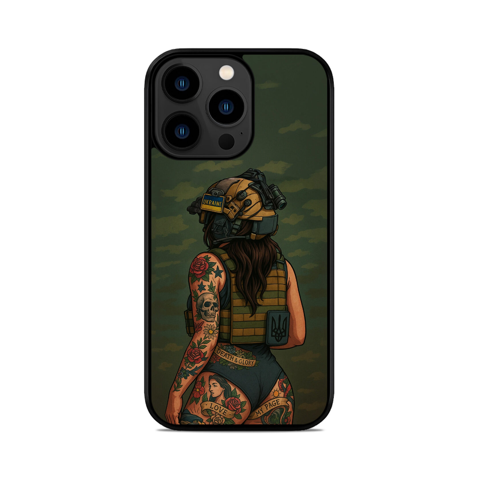 Чохол для iPhone, Samsung, Xiaomi, Huawei, Oppo, Realme ЗСУ ПРИКРАСА ДІВЧИНА