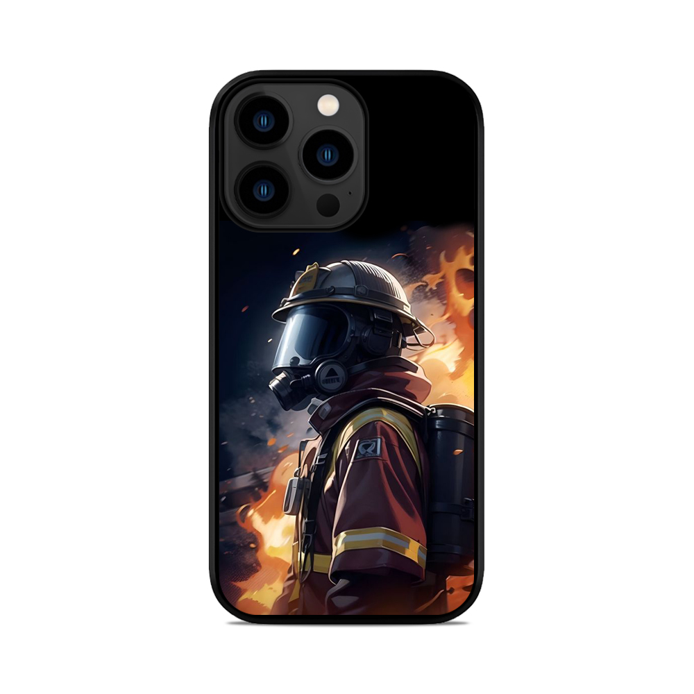 Чохол для iPhone, Samsung, Xiaomi, Huawei, Oppo, Realme Пожежник Firefighter Art