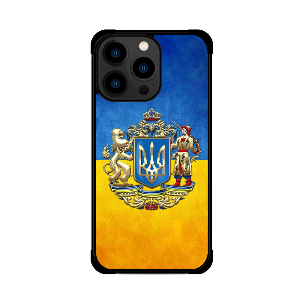 Протиударний чохол для iPhone Великий Герб Золотий