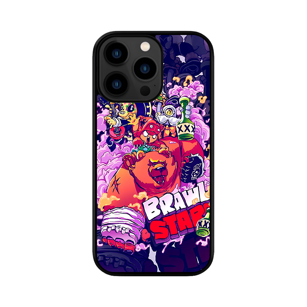 Чохол для iPhone, Samsung, Xiaomi, Huawei, Oppo, Realme Brawl Stars Ведмідь