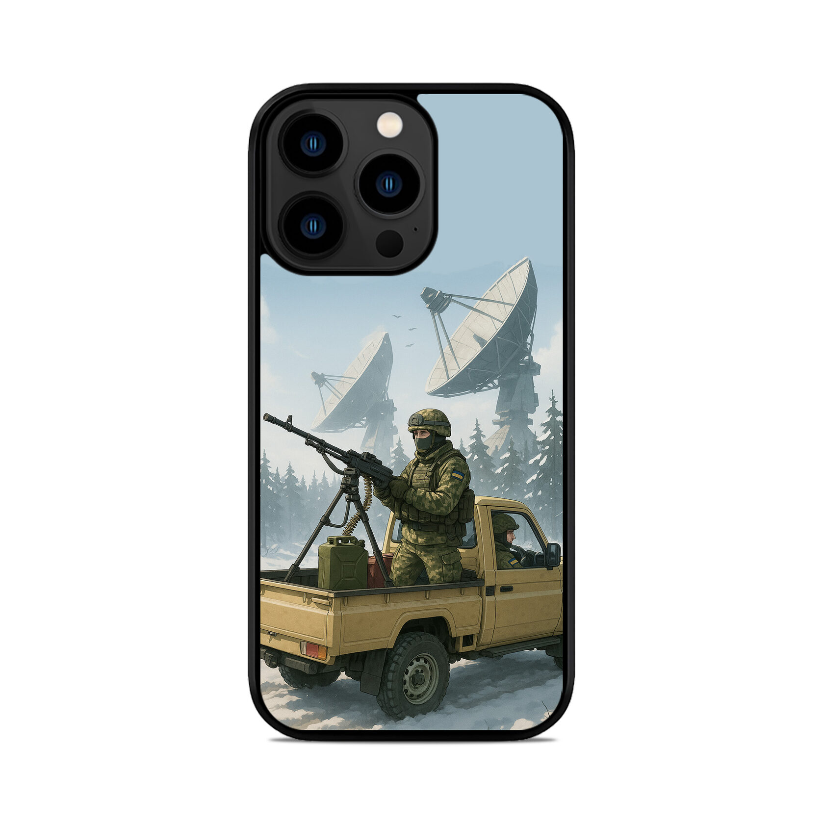 Чохол для iPhone, Samsung, Xiaomi, Huawei, Oppo, Realme НА ЗАХИСТІ ППО ЗСУ