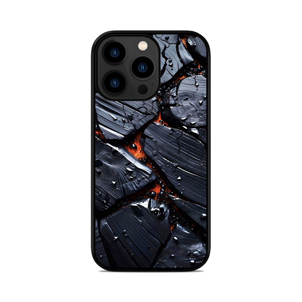 Чохол для iPhone, Samsung, Xiaomi, Huawei, Oppo, Realme мармур Чорний