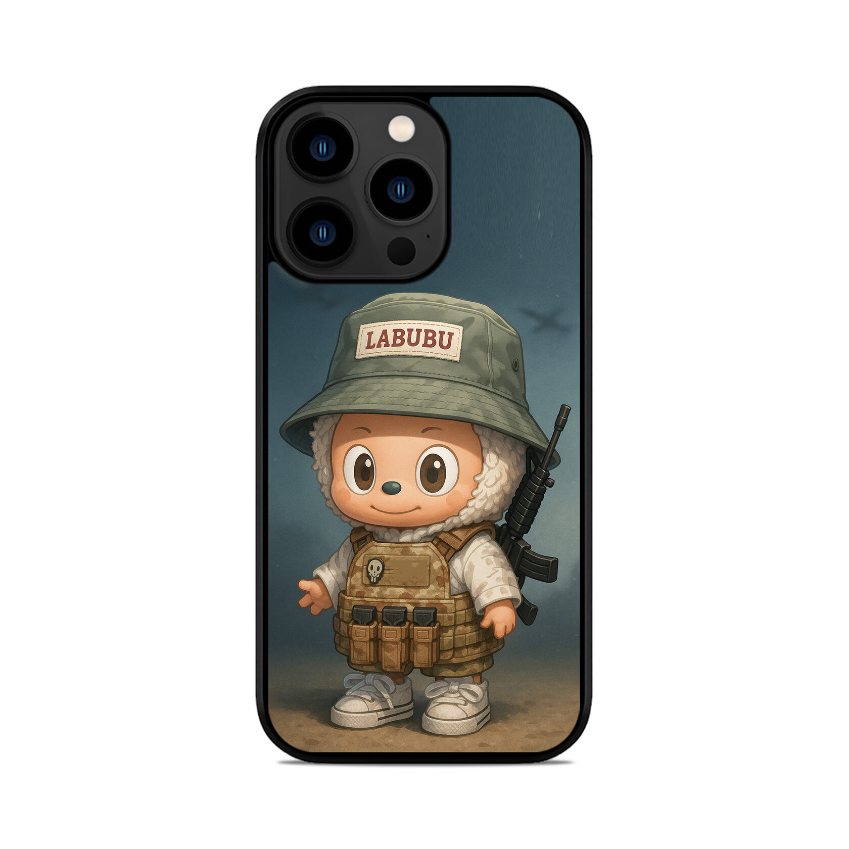Чохол для iPhone, Samsung, Xiaomi, Huawei, Oppo, Realme LABUBU ЗСУ АВТОМАТ Лабубу