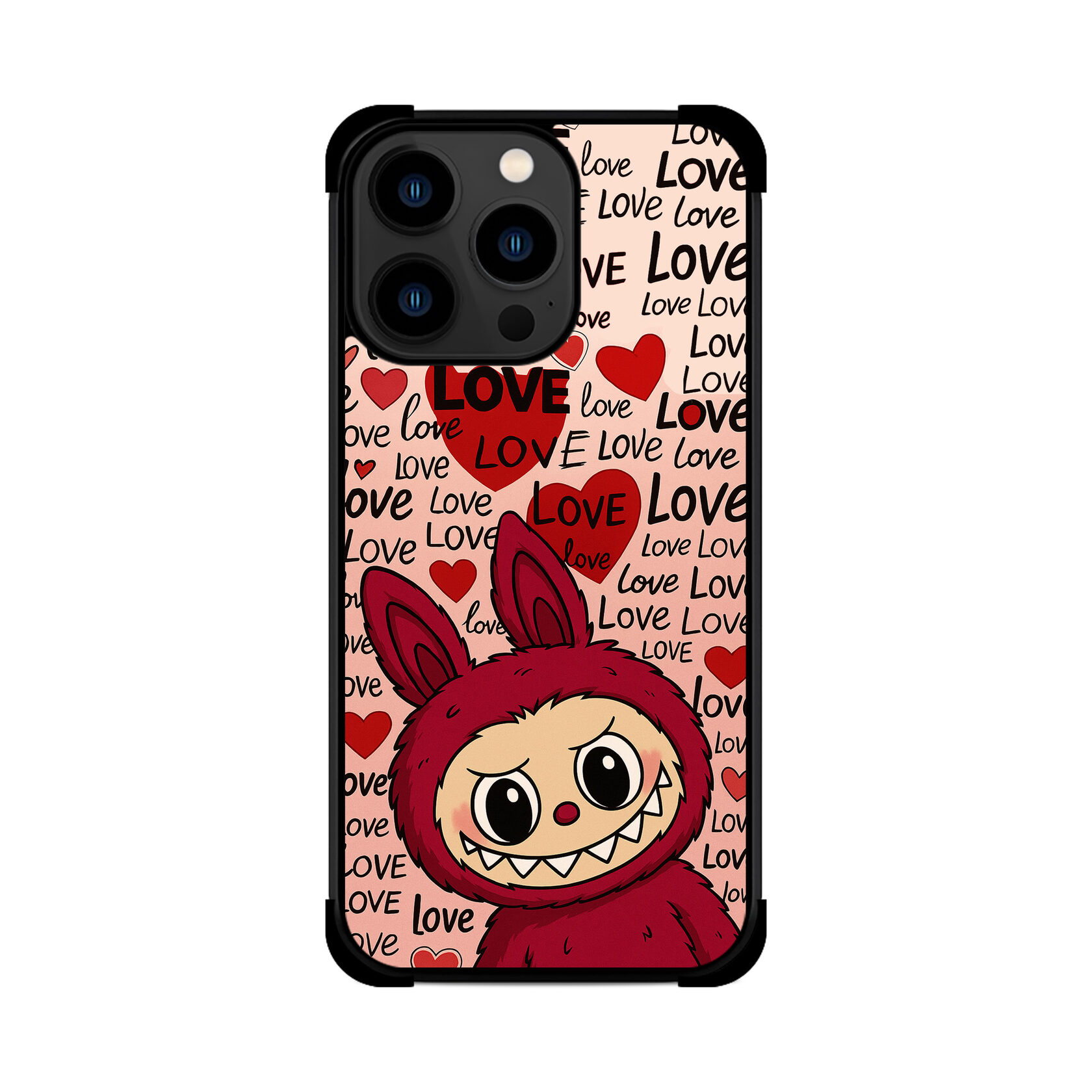 Протиударний чохол для iPhone LABUBU LOVE Лабубу