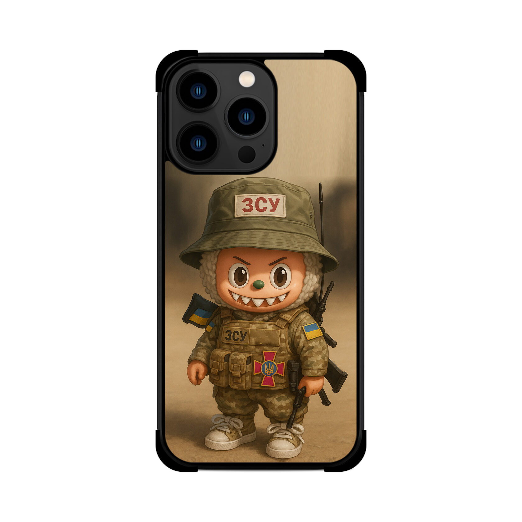 Протиударний чохол для iPhone LABUBU ЗСУ Лабубу