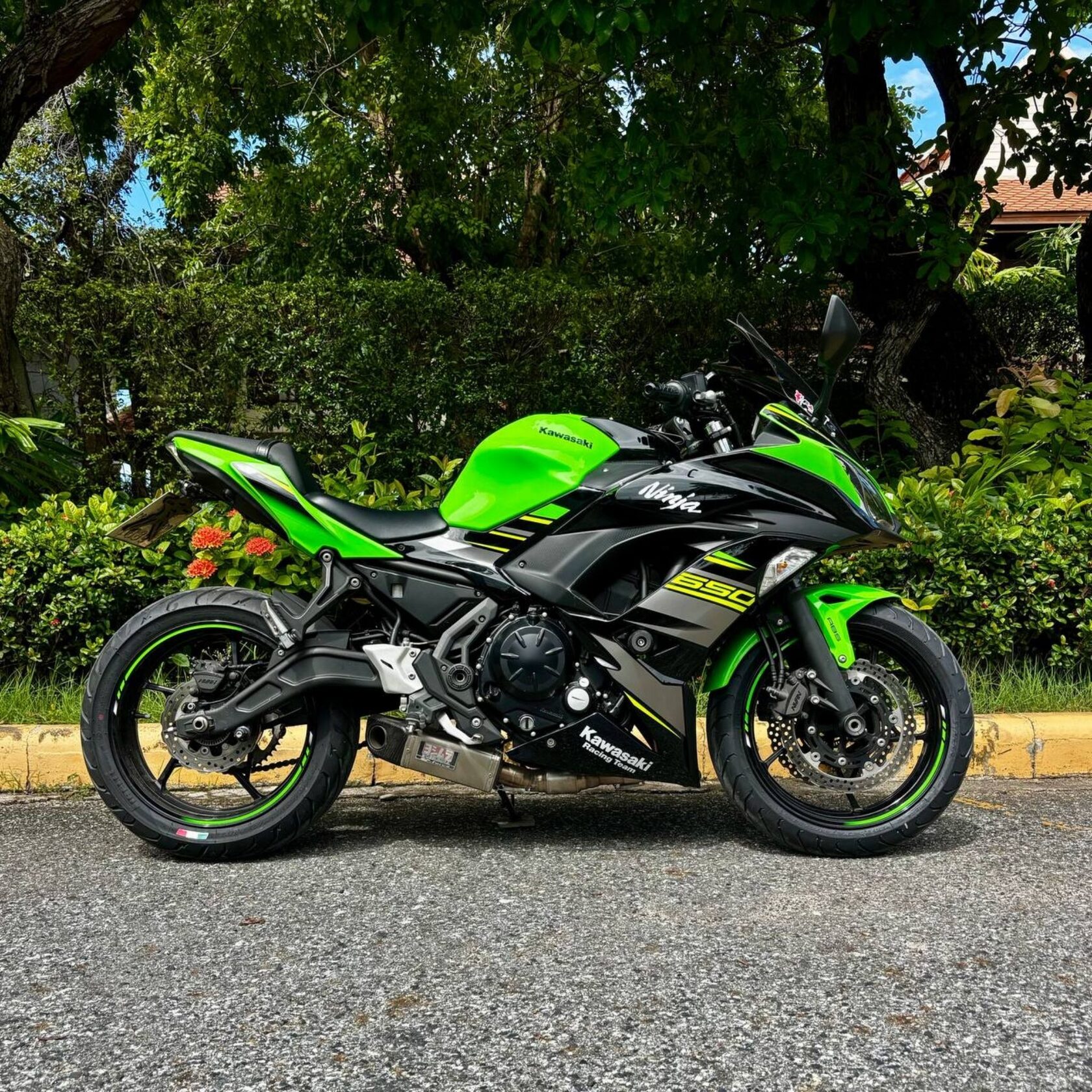 Lightweight Kawasaki Ninja 650 big bike for rent in Pattaya Thailand