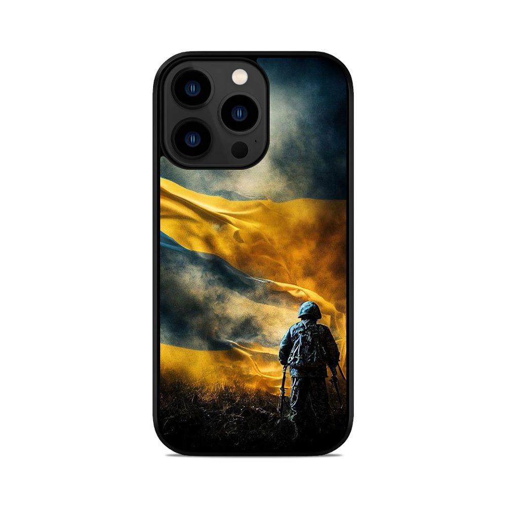 Чохол для iPhone, Samsung, Xiaomi, Huawei, Oppo, Realme ЗСУ Небо Стяг