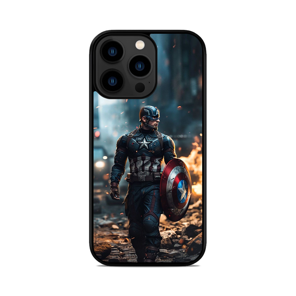 Чохол для iPhone, Samsung, Xiaomi, Huawei, Oppo, Realme Marvel Капітан Америка