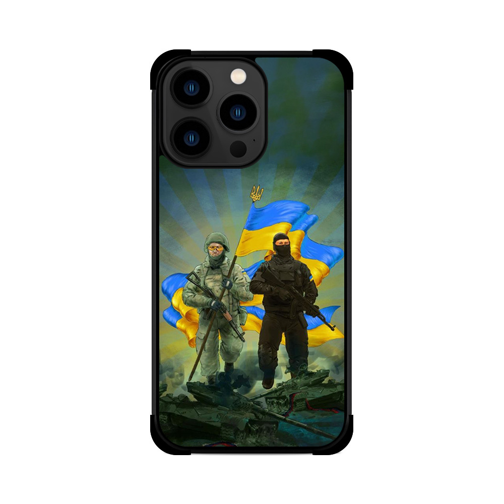 Протиударний чохол для iPhone ЗСУ Перемога