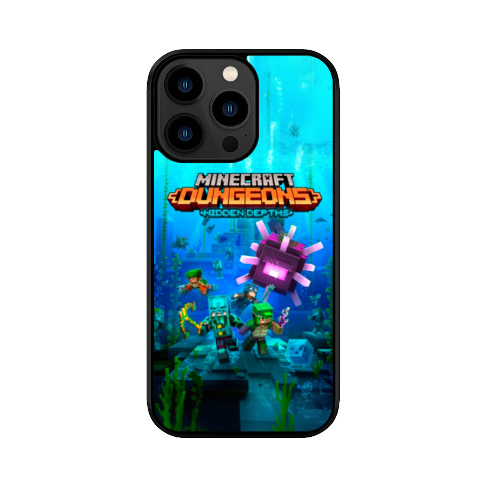 Чохол для iPhone, Samsung, Xiaomi, Huawei, Oppo, Realme Minecraft Dungeons Hidden Depths