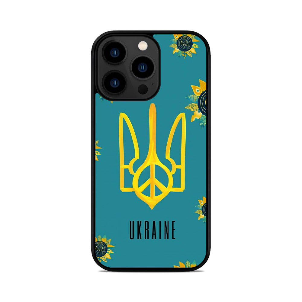 Чохол для iPhone, Samsung, Xiaomi, Huawei, Oppo, Realme Україна Герб Соняхи