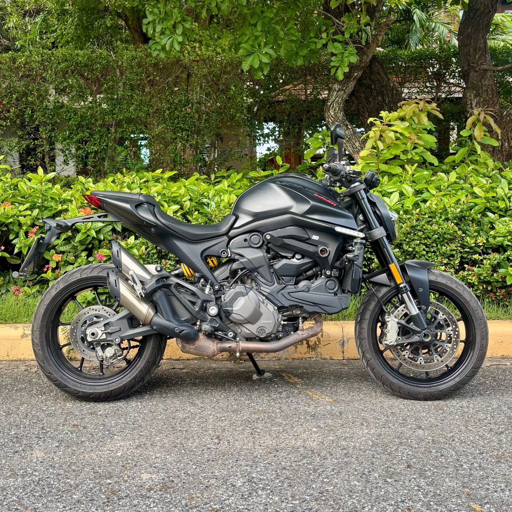 Italian Ducati Monster 937 big bike for hire in Pattaya