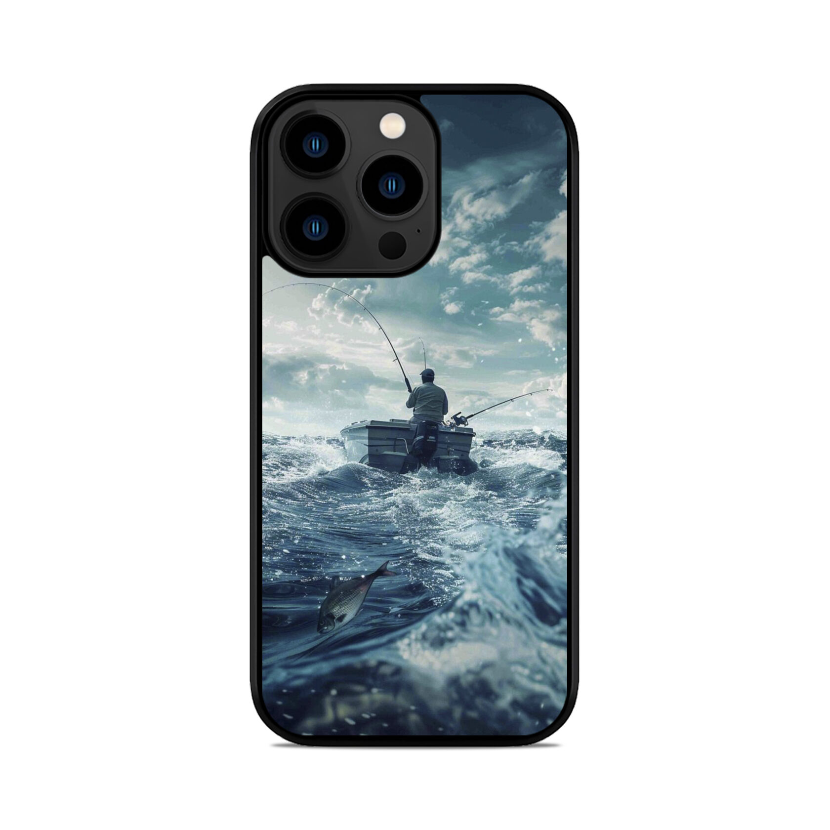 Чохол для iPhone, Samsung, Xiaomi, Huawei, Oppo, Realme Рибалка В Океані