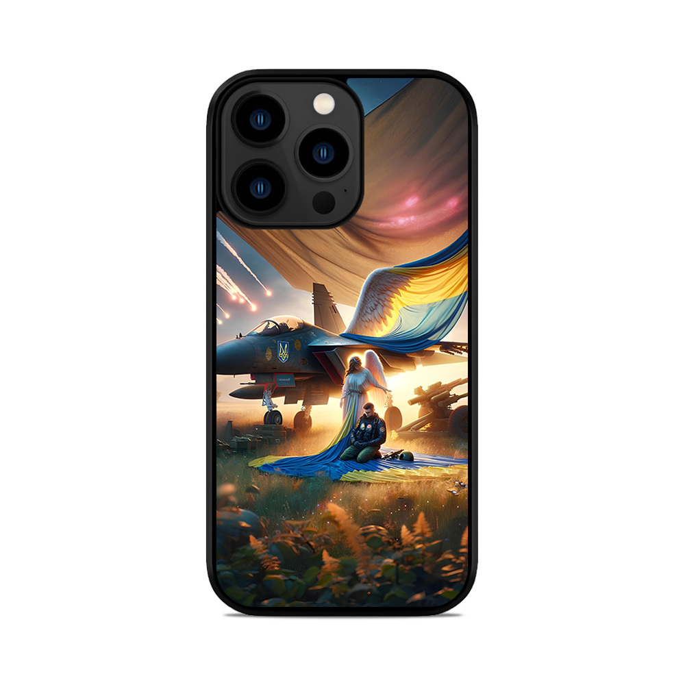 Чохол для iPhone, Samsung, Xiaomi, Huawei, Oppo, Realme ЗСУ Ангел Літак