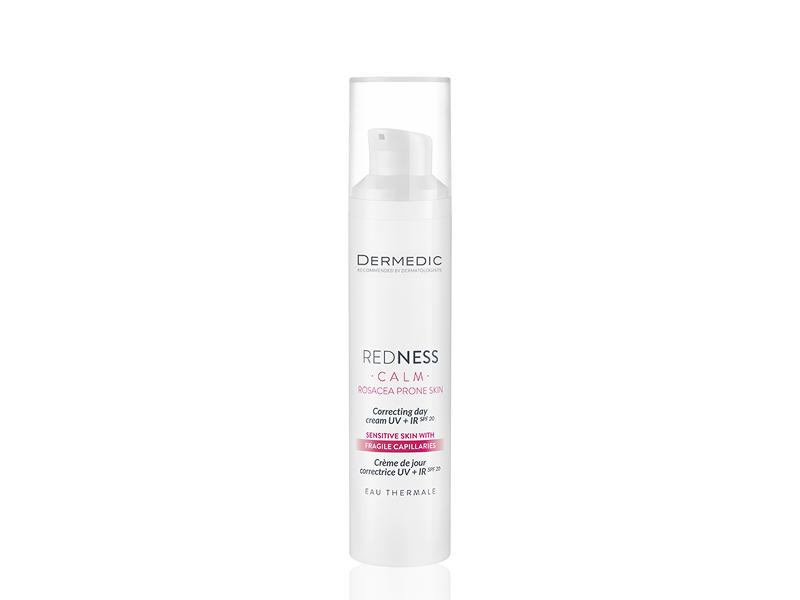 Dermedic REDNESS Crema anti-roseata corectoare SPF20+IR de zi