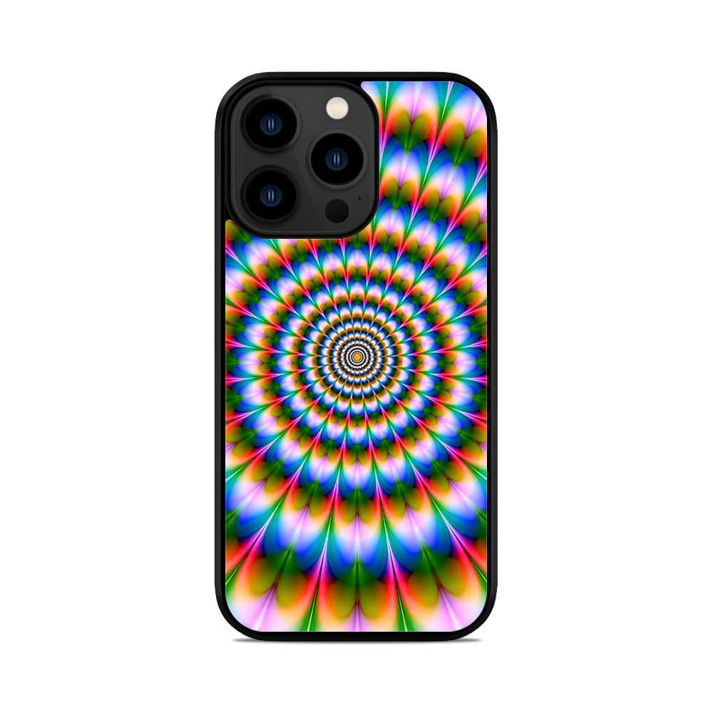 Чохол для iPhone, Samsung, Xiaomi, Huawei, Oppo, Realme Ілюзія Кольорова Кругова