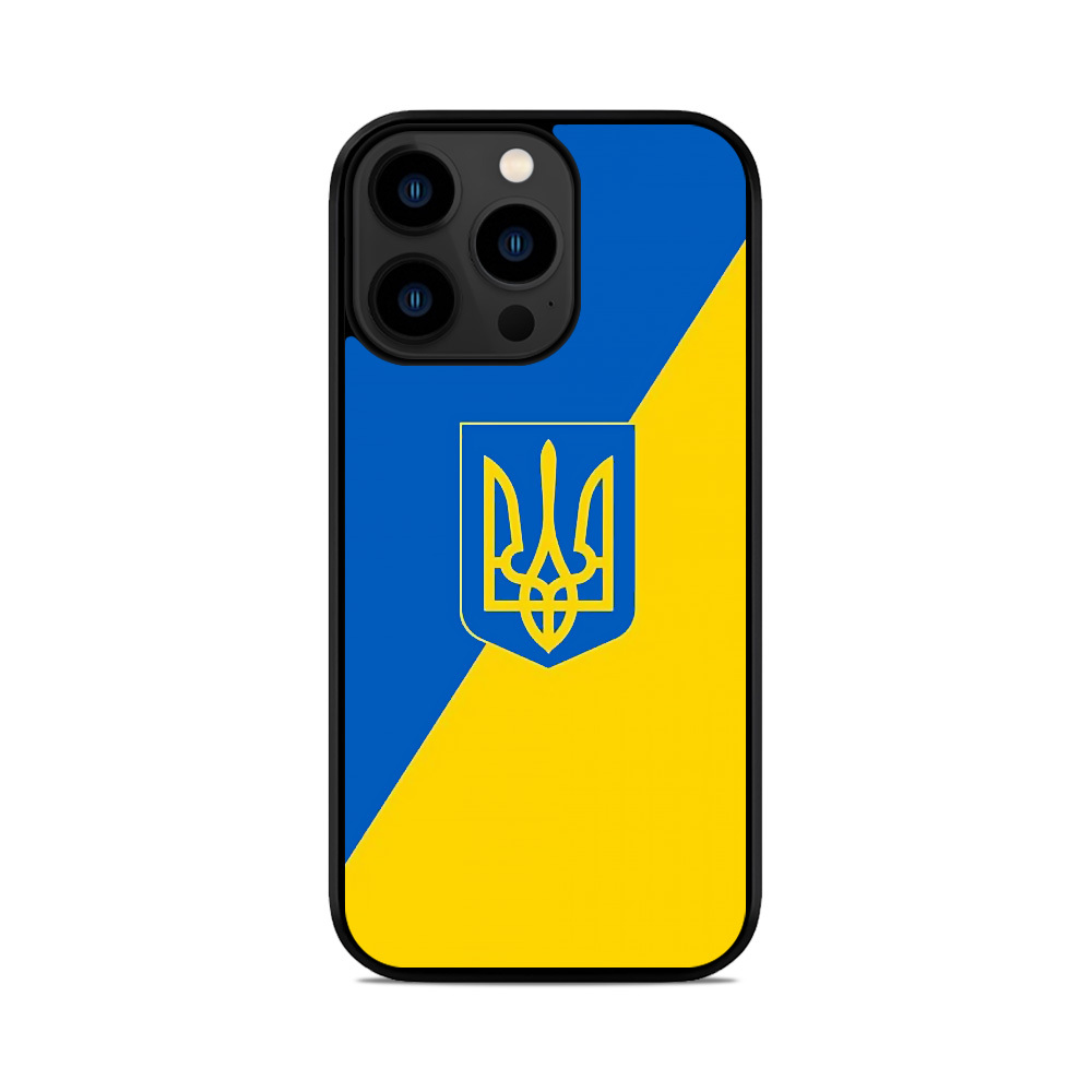 Чохол для iPhone, Samsung, Xiaomi, Huawei, Oppo, Realme Малий Герб України Стяг