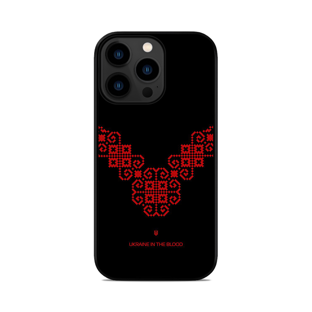 Чохол для iPhone, Samsung, Xiaomi, Huawei, Oppo, Realme Вишиванка Ukraine In The Blood