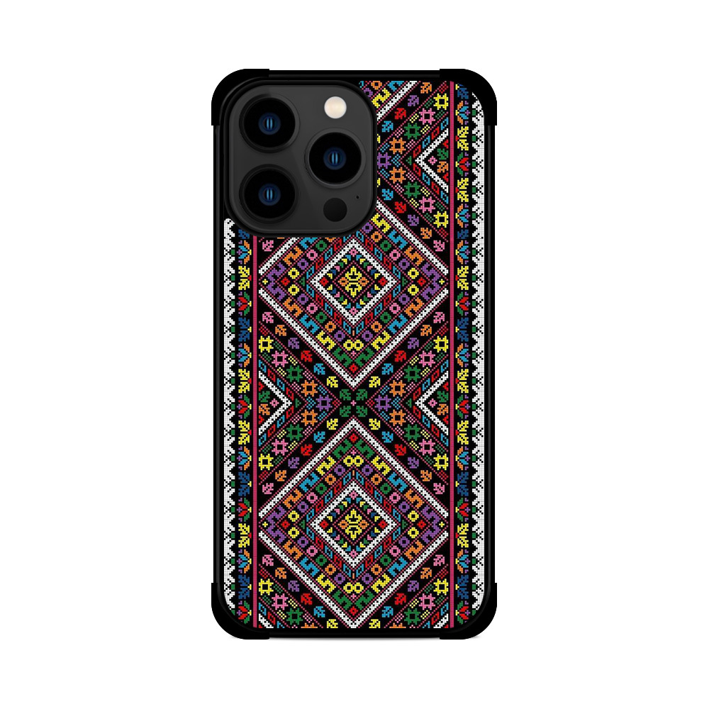 Протиударний чохол для iPhone Вишиванка Кольорова