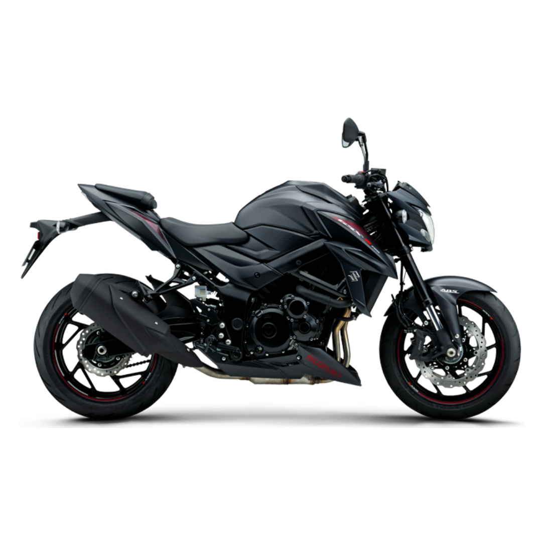 Black Suzuki GSX-S750 naked street bike rental Pattaya