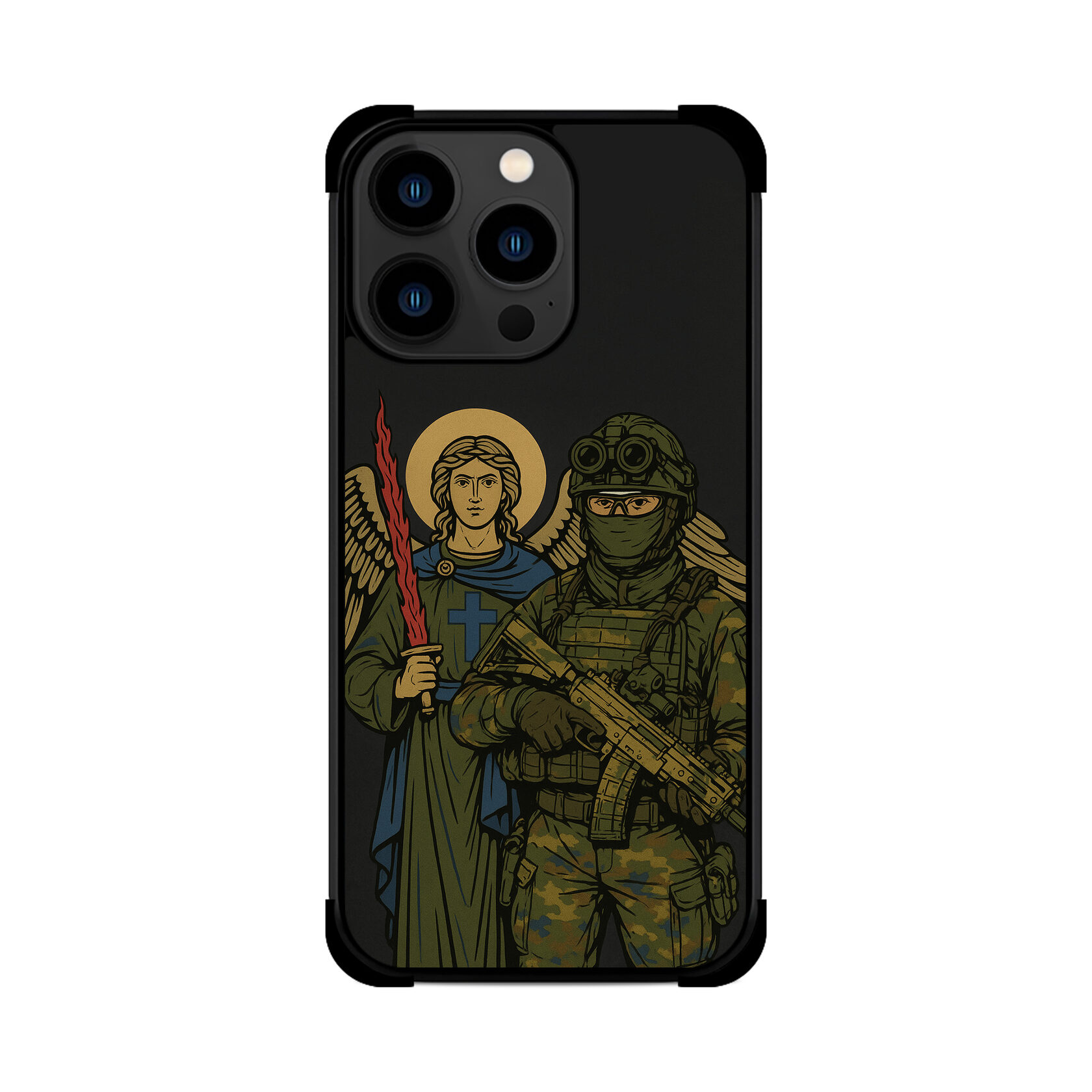 Протиударний чохол для iPhone АНГЕЛ ОХОРОНЕЦЬ ЗСУ