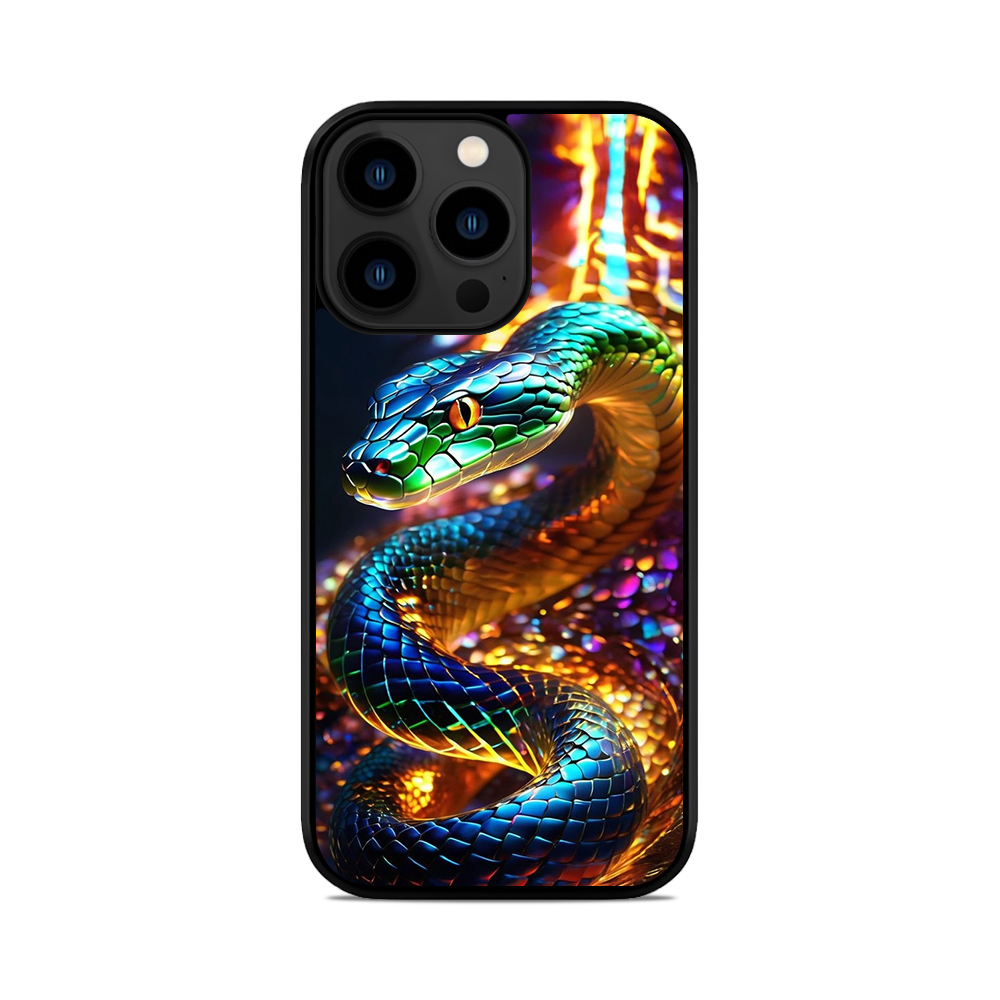 Чохол для iPhone, Samsung, Xiaomi, Huawei, Oppo, Realme Змія В Золоті