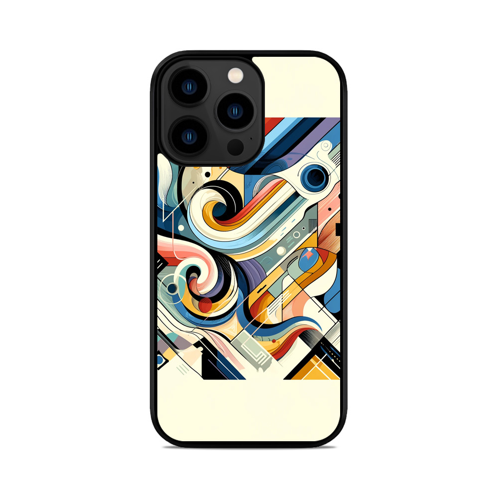 Чохол для iPhone, Samsung, Xiaomi, Huawei, Oppo, Realme абстракція Ритм
