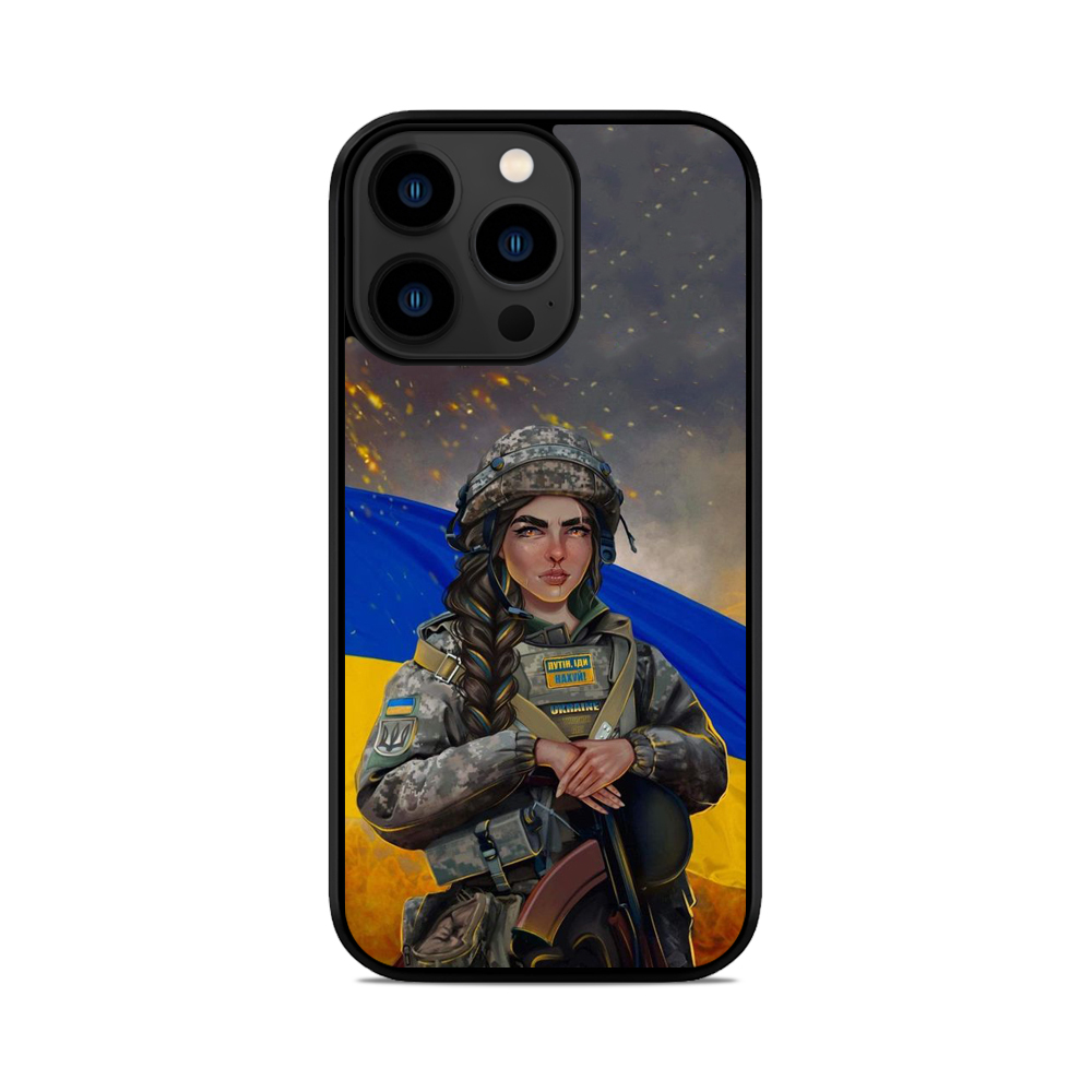 Чохол для iPhone, Samsung, Xiaomi, Huawei, Oppo, Realme Жінка ЗСУ