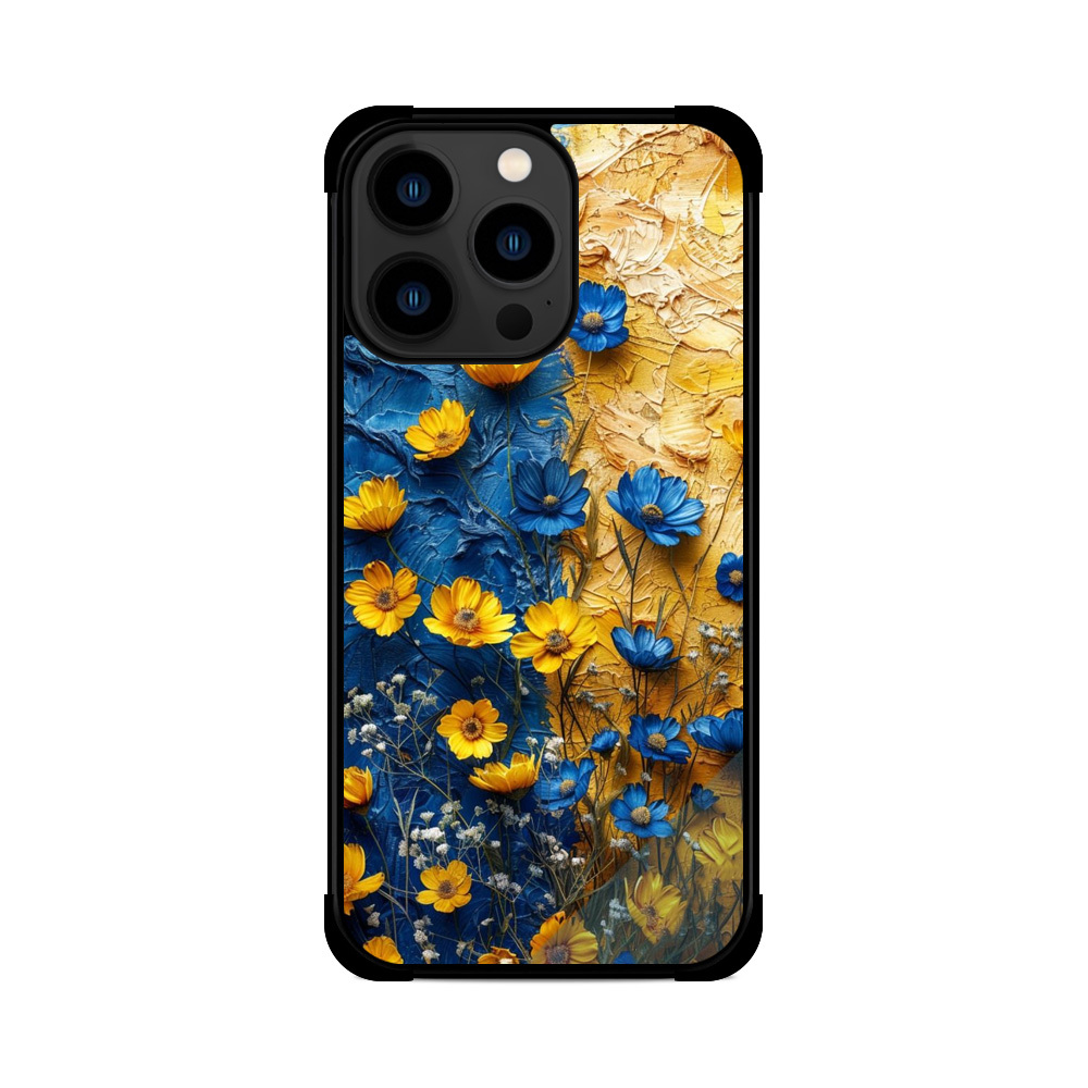 Протиударний чохол для iPhone Квіти України