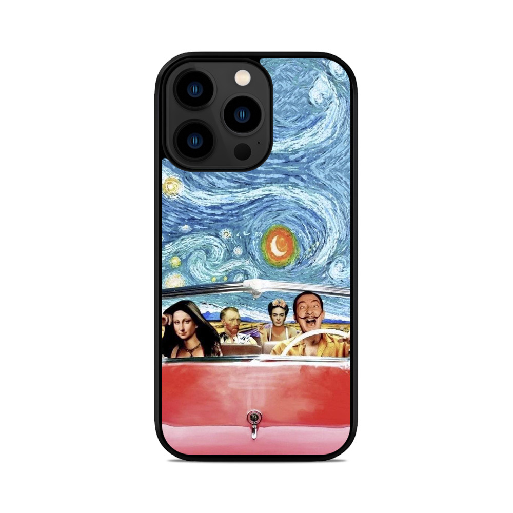 Чохол для iPhone, Samsung, Xiaomi, Huawei, Oppo, Realme Vincent van Gogh Salvator Dali Mona Liza and Frida Kahlo