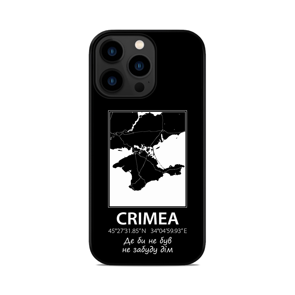 Чохол для iPhone, Samsung, Xiaomi, Huawei, Oppo, Realme мапа Crimea Крим