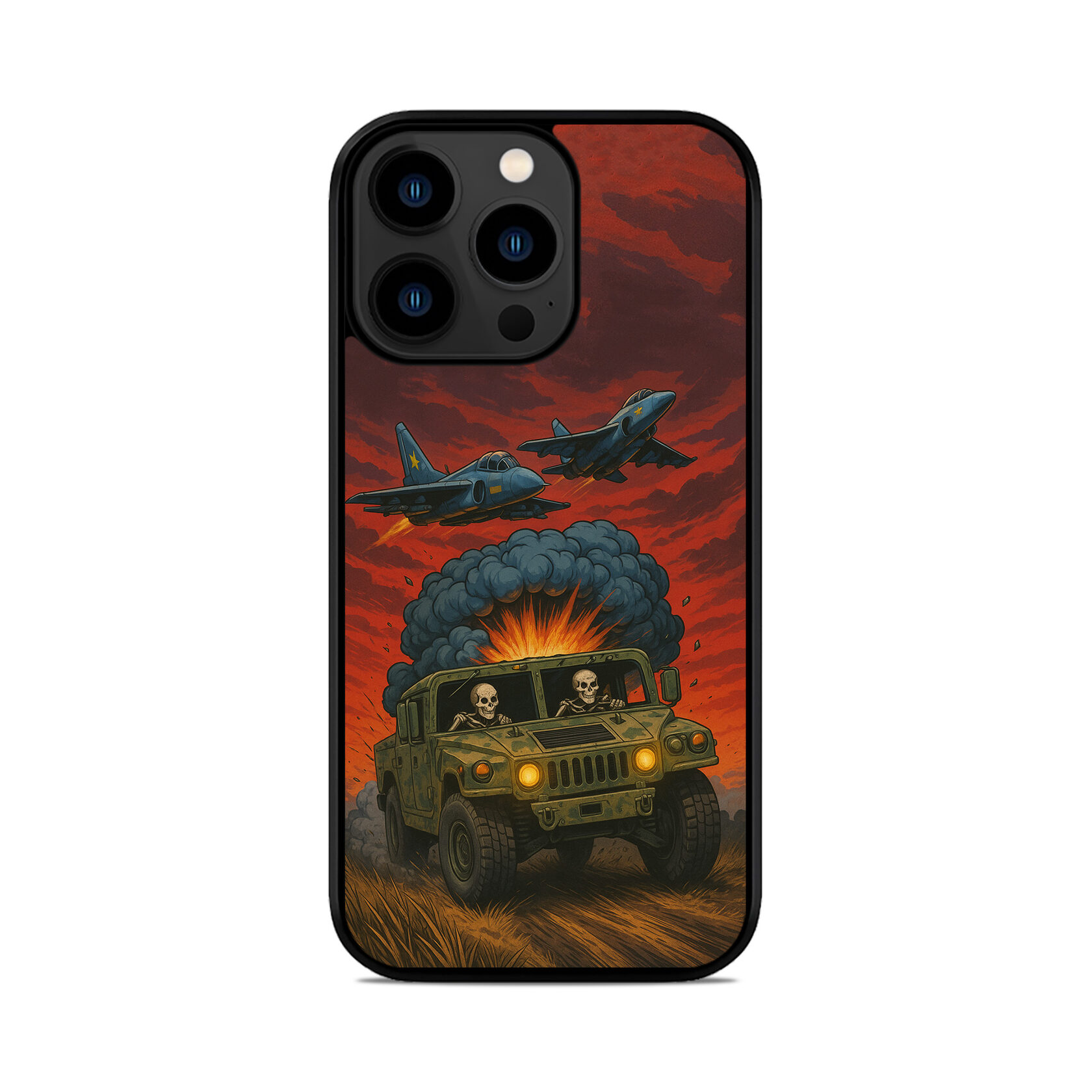 Чохол для iPhone, Samsung, Xiaomi, Huawei, Oppo, Realme ХАМВІ ХАМЕР ДЖИП ЗСУ