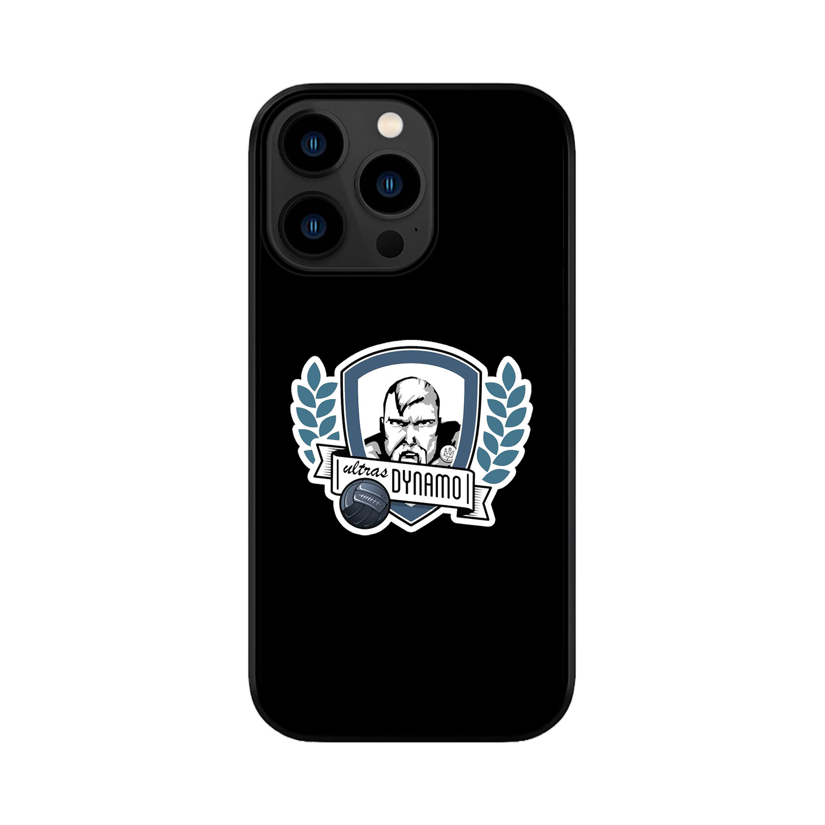 Чохол для iPhone, Samsung, Xiaomi, Huawei, Oppo, Realme WBC Ультрас Динамо Футбол Лого Чорний