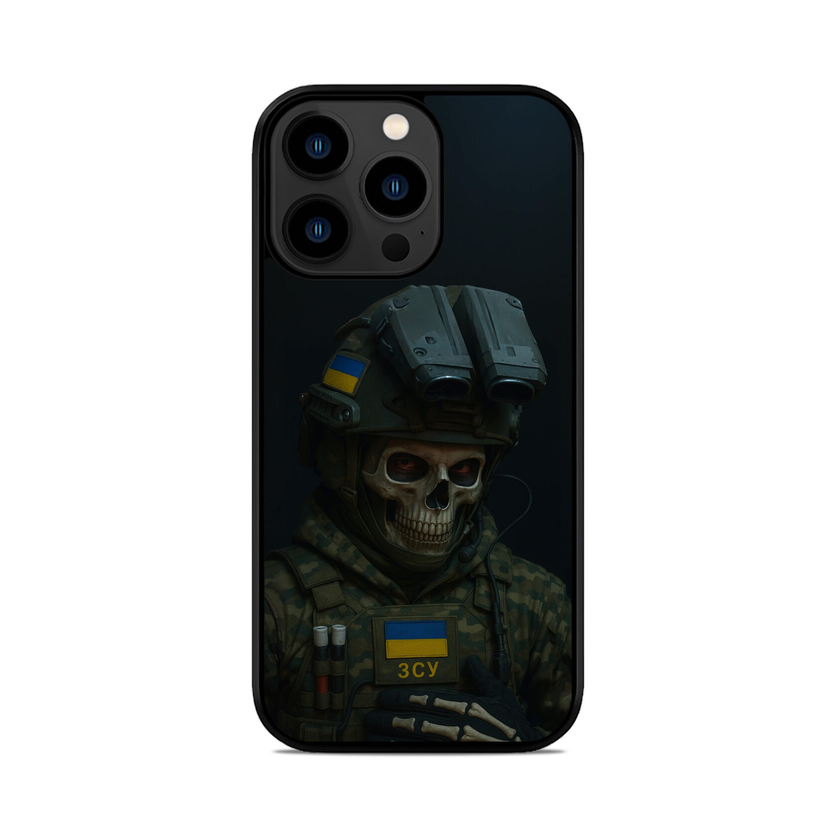 Чохол для iPhone, Samsung, Xiaomi, Huawei, Oppo, Realme ПРИВИД GHOST CALL OF DUTY ЗСУ