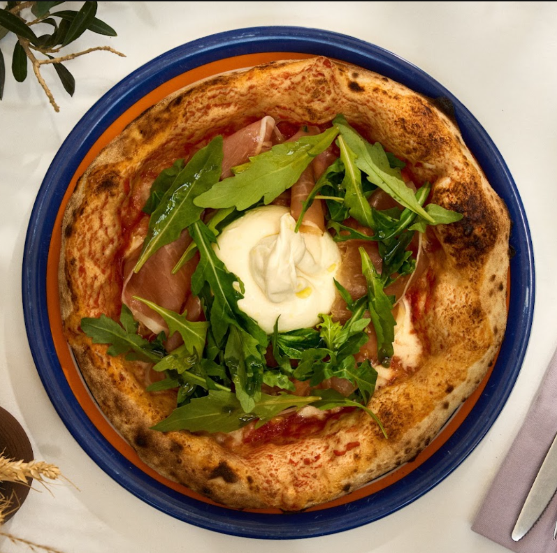 Crudo Burrata Pizza