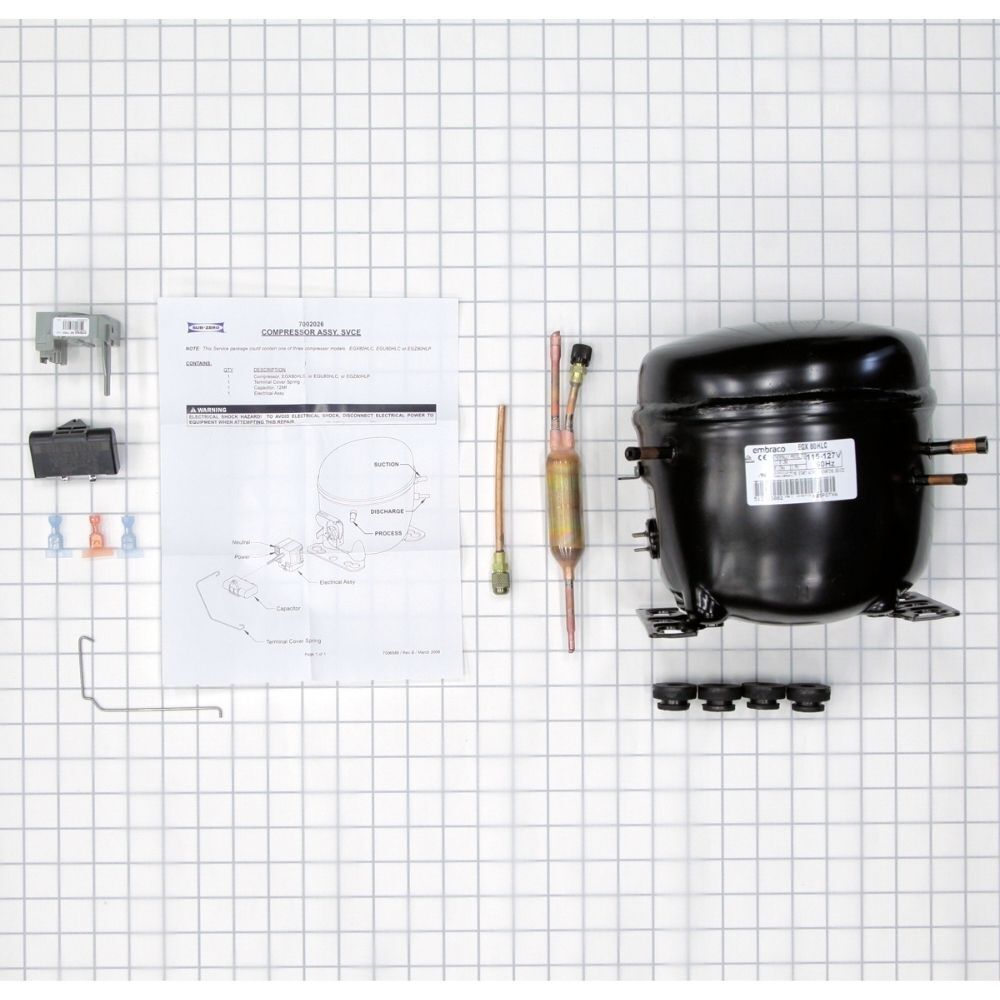 7002026 Genuine Sub-Zero Compressor Assembly EGX80HLC for 601F