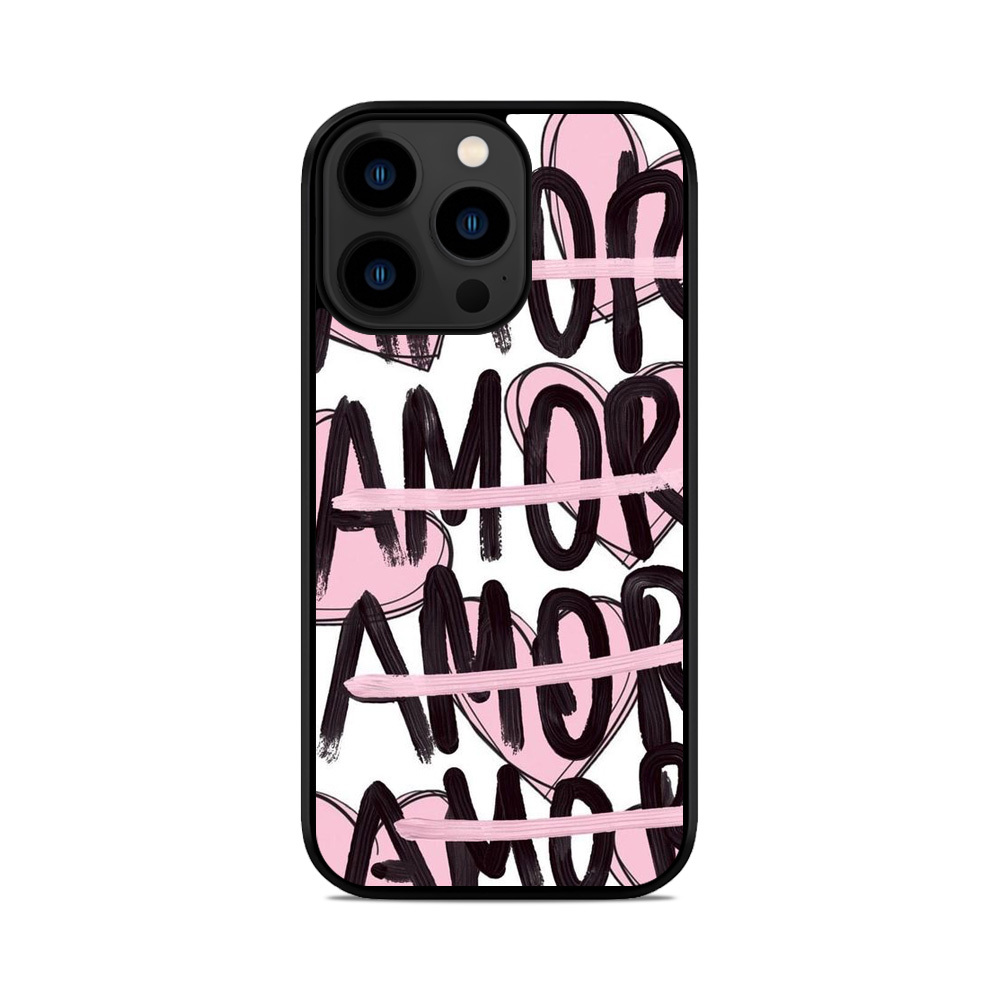 Чохол для iPhone, Samsung, Xiaomi, Huawei, Oppo, Realme графіті Amor