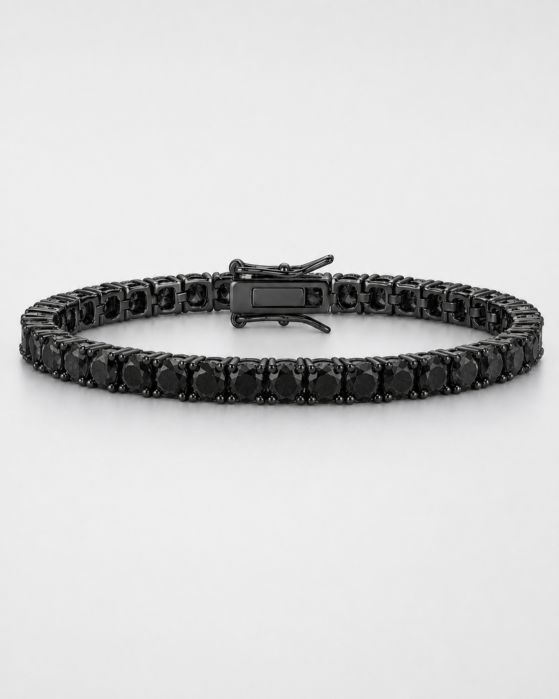 Tennis 5mm Black VVS1 Silver 925 ICED KYIV